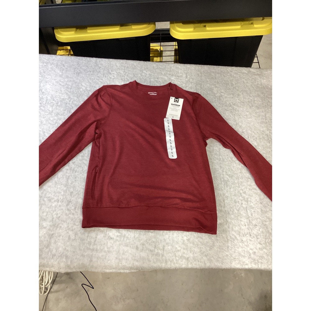 Members Mark Mens Favorite Soft Pullover‎ Burgundy MM25549 Small NWT